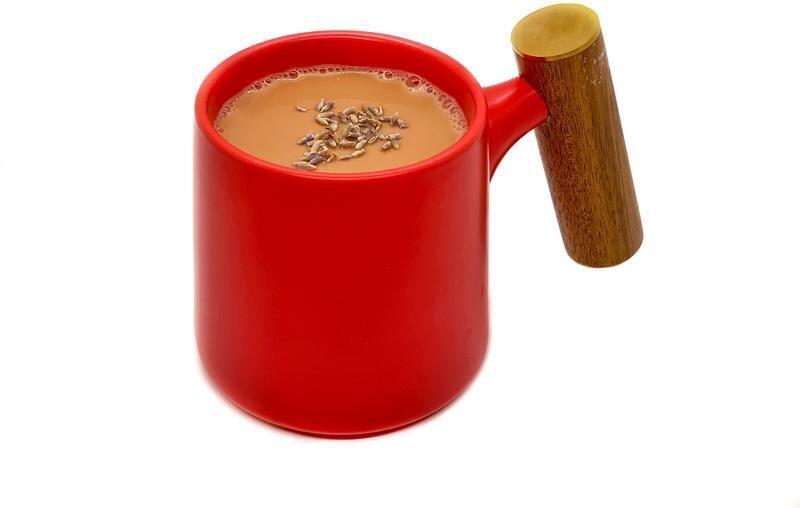 Hot Lavender Milk Tea