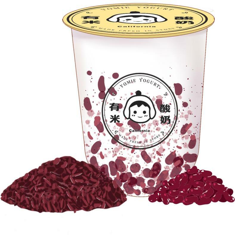 Red Bean Purple Rice Yogurt红豆紫米酸奶